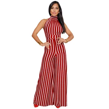 2019 New Time-limited Cotton Body Feminino Catsuit Body Europe And America Sexy Stripe Personality Nude Back Wide Legs Jumpsuit 
2019 New Time-limited Cotton Body Feminino Catsuit Body Europe And America Sexy Stripe Personality Nude Back Wide Legs Jumpsuit