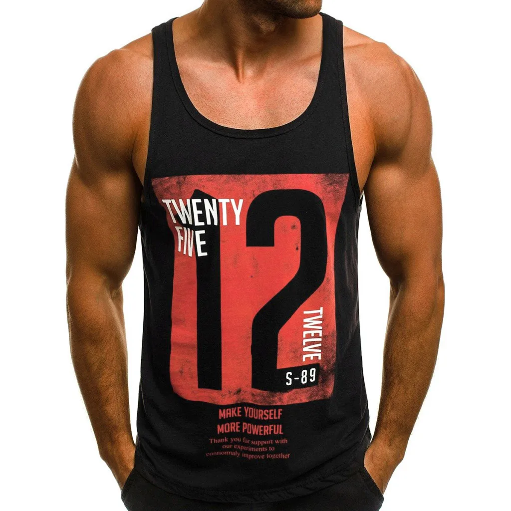 2019 Summer Men's Tank Tops Letter Printed Slim Casual Vest Out Sleeveless Fitness Male Tank Tops Tee Tops
2019 Summer Men's Tank Tops Letter Printed Slim Casual Vest Out Sleeveless Fitness Male Tank Tops Tee Tops
