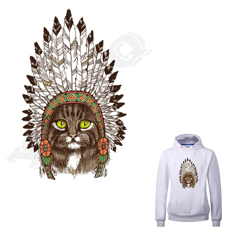 Ethnic Cat Iron-on Transfers Feather Jeans Stickers Badges New Design Washable Thermal Appliques Animal Patches For Clothing
Ethnic Cat Iron-on Transfers Feather Jeans Stickers Badges New Design Washable Thermal Appliques Animal Patches For Clothing