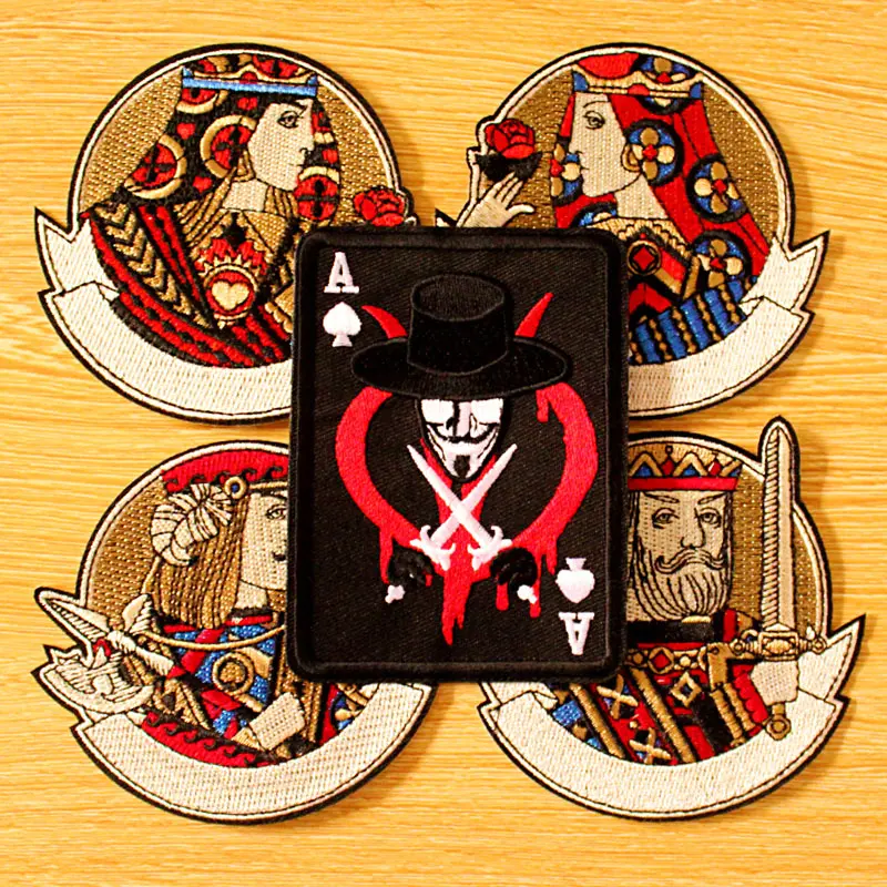 DIY Iron On Patches On Clothes Poker Punk Patch For Clothing Embroidered Patches For Clothing Biker Patch Black Emperor Badges
DIY Iron On Patches On Clothes Poker Punk Patch For Clothing Embroidered Patches For Clothing Biker Patch Black Emperor Badges