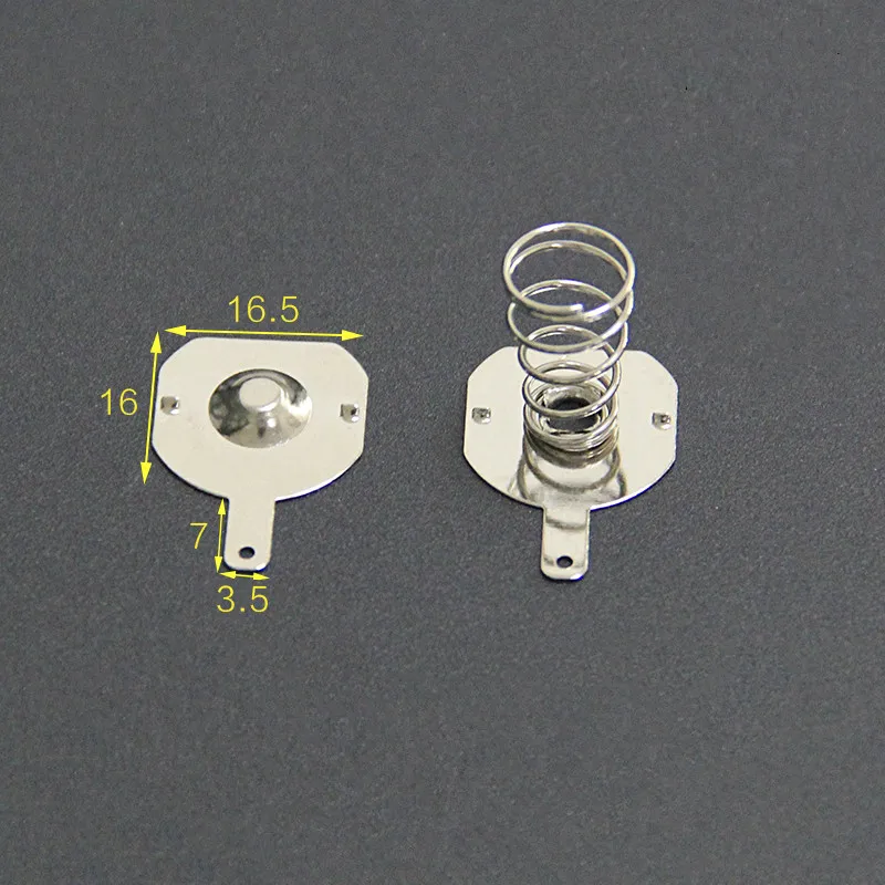 50PCS OEM 18650 hight quality nickle plated battery spring contact supplier, single battery contact 16x16.5mm
50PCS OEM 18650 hight quality nickle plated battery spring contact supplier, single battery contact 16x16.5mm
