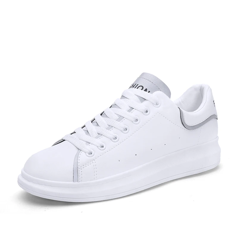 Unisex Shoes Spring Autumn Casual Leather Flat Lighted Lover Shoes Low Top White Footwear Male Sneakers tenis masculino adulto
Unisex Shoes Spring Autumn Casual Leather Flat Lighted Lover Shoes Low Top White Footwear Male Sneakers tenis masculino adulto
