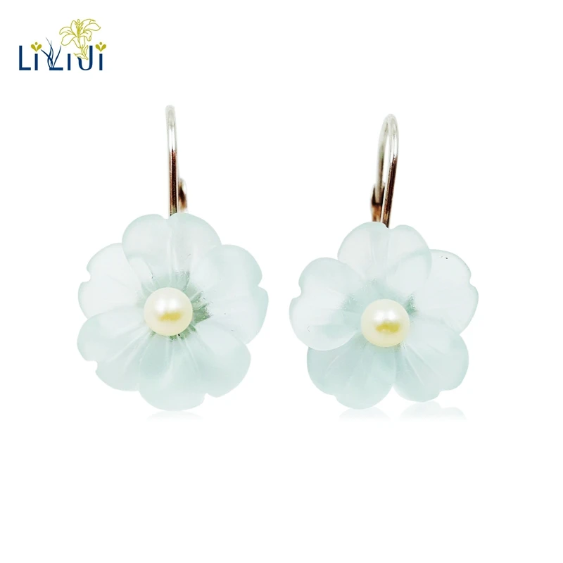 Lii Ji Real 925 Sterling Silver Natural Blue Crystal Flower Freshwater Pearl Earring
Lii Ji Real 925 Sterling Silver Natural Blue Crystal Flower Freshwater Pearl Earring