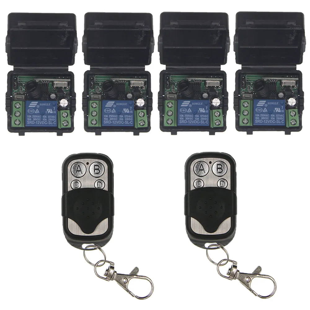 MIni Universal DC 12V Relay 1CH 1 CH Wireless Remote Control Switch Receiver Module and RF Transmitter,315 / 433 MHz
MIni Universal DC 12V Relay 1CH 1 CH Wireless Remote Control Switch Receiver Module and RF Transmitter,315 / 433 MHz