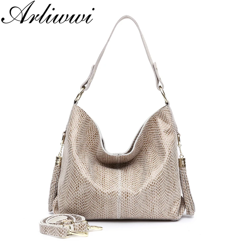 Arliwwi Brand Shiny Snakeskin Pattern Embossed REAL LEATHER Female Shoulder Bag Genuine Cowhide Handbags and Purses Women
Arliwwi Brand Shiny Snakeskin Pattern Embossed REAL LEATHER Female Shoulder Bag Genuine Cowhide Handbags and Purses Women
