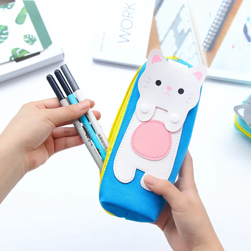 New Creative Cute Cat With Cartoon Canvas Pencil Case Kawaii Canvas Pencil Bag Student Gift School Supplies Papelaria Stationery
New Creative Cute Cat With Cartoon Canvas Pencil Case Kawaii Canvas Pencil Bag Student Gift School Supplies Papelaria Stationery