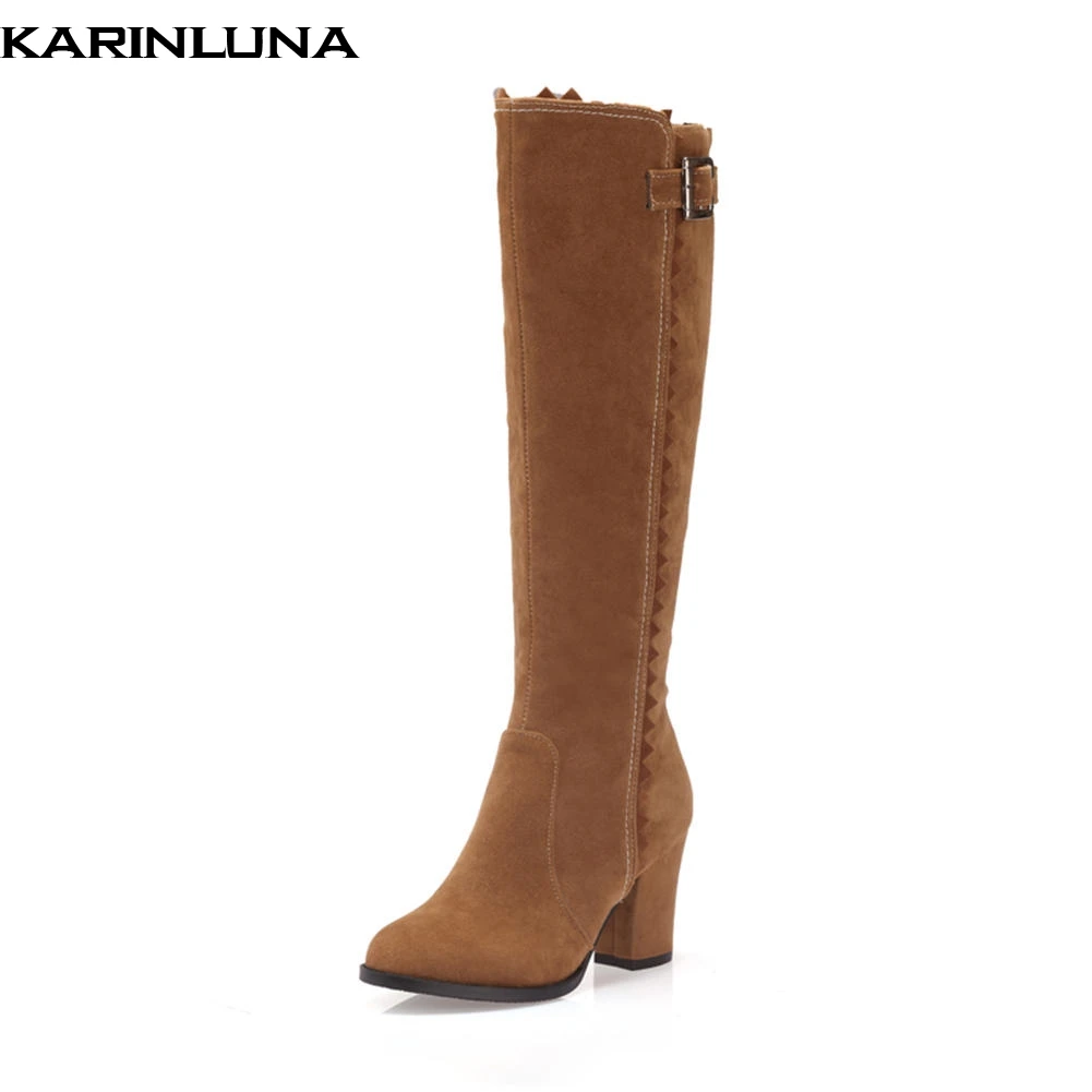 Karinluna brand new wholesale plus size 48 zip up chunky heels boots woman shoes add fur warm shoes woman mid calf boots
Karinluna brand new wholesale plus size 48 zip up chunky heels boots woman shoes add fur warm shoes woman mid calf boots