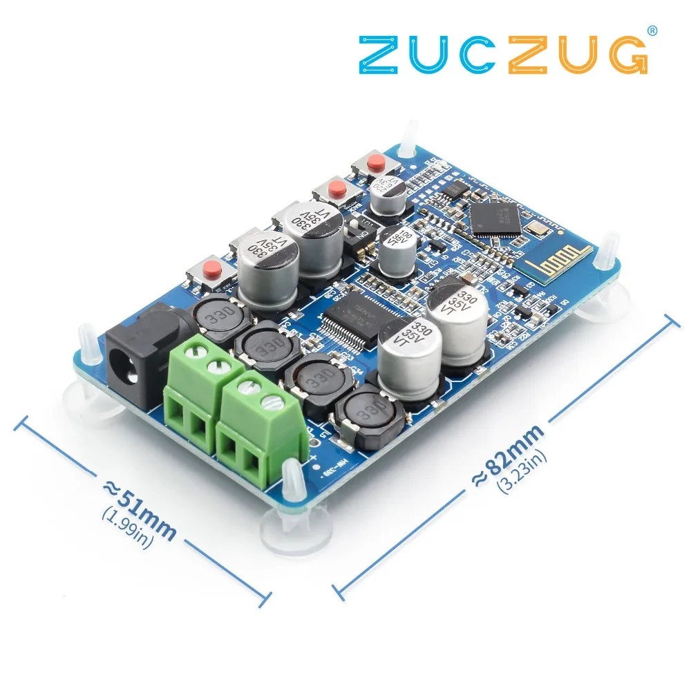 TDA7492P Bluetooth 4.2 CSR8635 Bluetooth Receiver Amplifier Audio Board 2x50W for 4/6/8/16 Ohm Speakers Module Parts Component
TDA7492P Bluetooth 4.2 CSR8635 Bluetooth Receiver Amplifier Audio Board 2x50W for 4/6/8/16 Ohm Speakers Module Parts Component