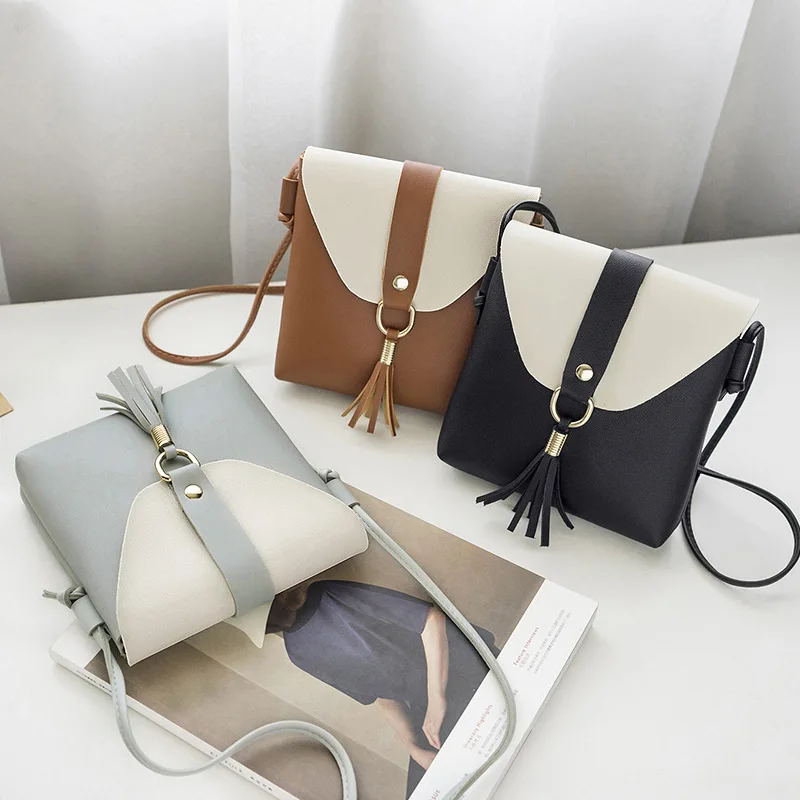SUBIN PU Leather Cell Phone Bag Wallet Purse Neck Strap Shoulder bag swagger bag Simple portable Casual Female Tassels bag
SUBIN PU Leather Cell Phone Bag Wallet Purse Neck Strap Shoulder bag swagger bag Simple portable Casual Female Tassels bag