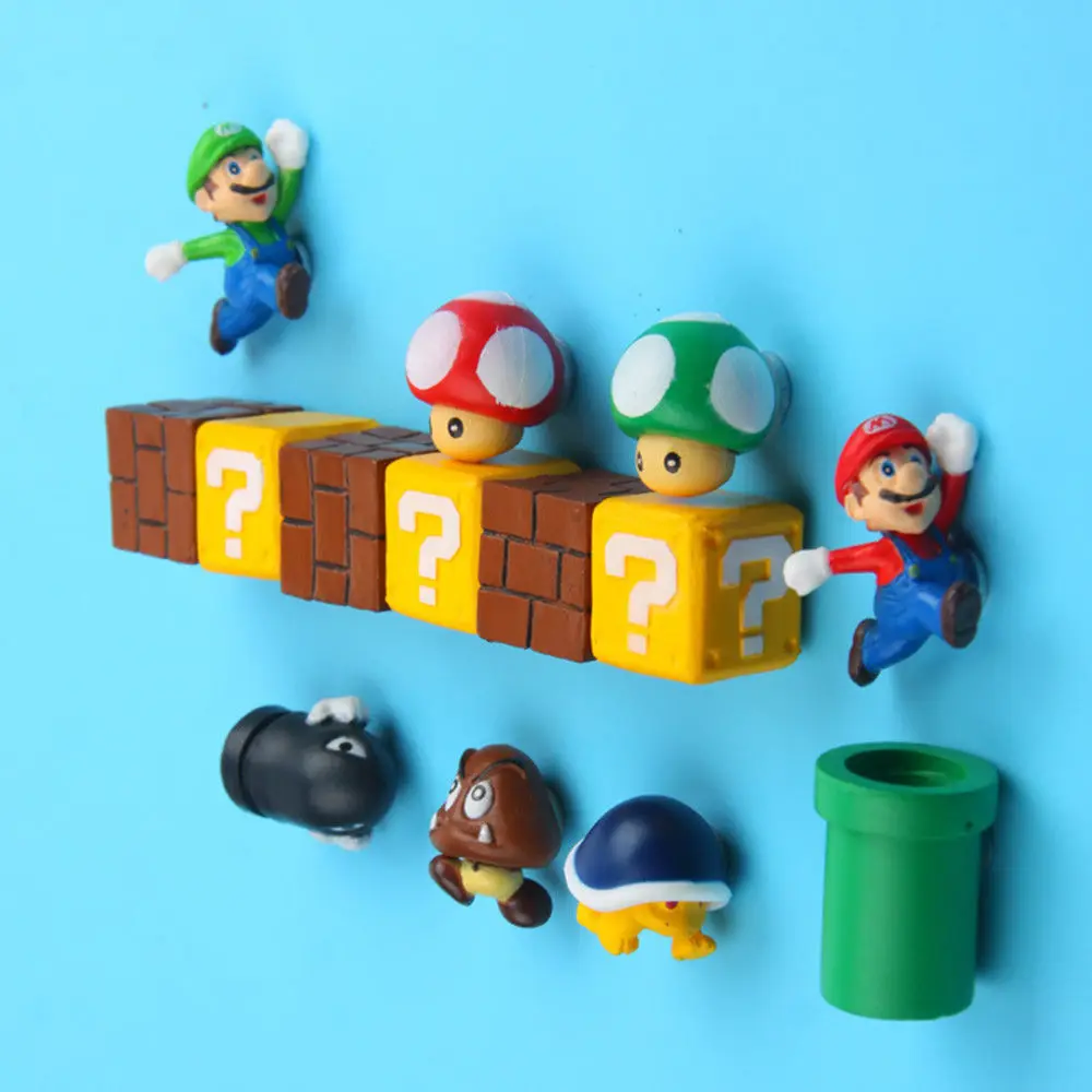 10pcs 3D Super Mario Bros Fridge Magnets Refrigerator Magnet Message Sticker Adult Man Girl Boy Kids Children Toy Birthday Gift
10pcs 3D Super Mario Bros Fridge Magnets Refrigerator Magnet Message Sticker Adult Man Girl Boy Kids Children Toy Birthday Gift