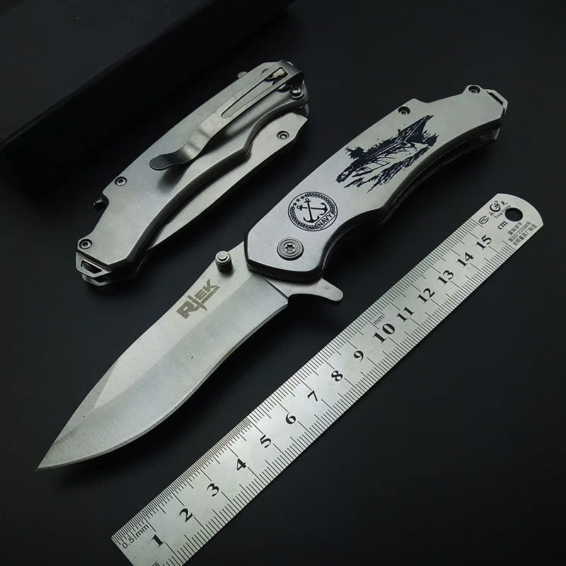 Super Quality Tactical Folding Knife Utility Camping Navy Pocket Knife Hunting Survival with Print with Bottle Opener And CLIP
Super Quality Tactical Folding Knife Utility Camping Navy Pocket Knife Hunting Survival with Print with Bottle Opener And CLIP