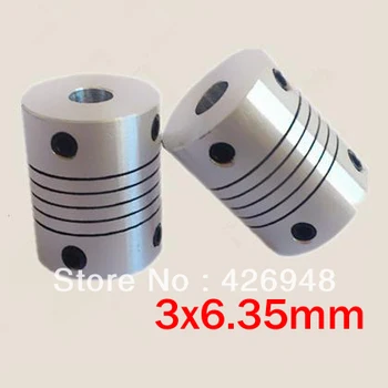 3mm to 6.35mm Encoder CNC Motor shaft coupling , 3*6.35 mm Flexible Coupler,19x25mm (D19 L25)
3mm to 6.35mm Encoder CNC Motor shaft coupling , 3*6.35 mm Flexible Coupler,19x25mm (D19 L25)