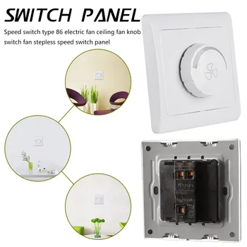 White AC 220V 10A Dimmer Light Switch Adjustment Light Control Ceiling Fan Speed Control Switch Wall Button Switch
White AC 220V 10A Dimmer Light Switch Adjustment Light Control Ceiling Fan Speed Control Switch Wall Button Switch