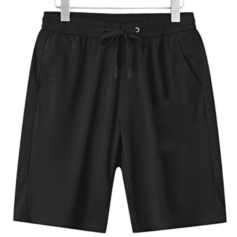 2019 Summer Men's shorts black Loose Quick Dry Elastic waist Drawstring Knee Length Hollow breeches male shorts men Casual
2019 Summer Men's shorts black Loose Quick Dry Elastic waist Drawstring Knee Length Hollow breeches male shorts men Casual