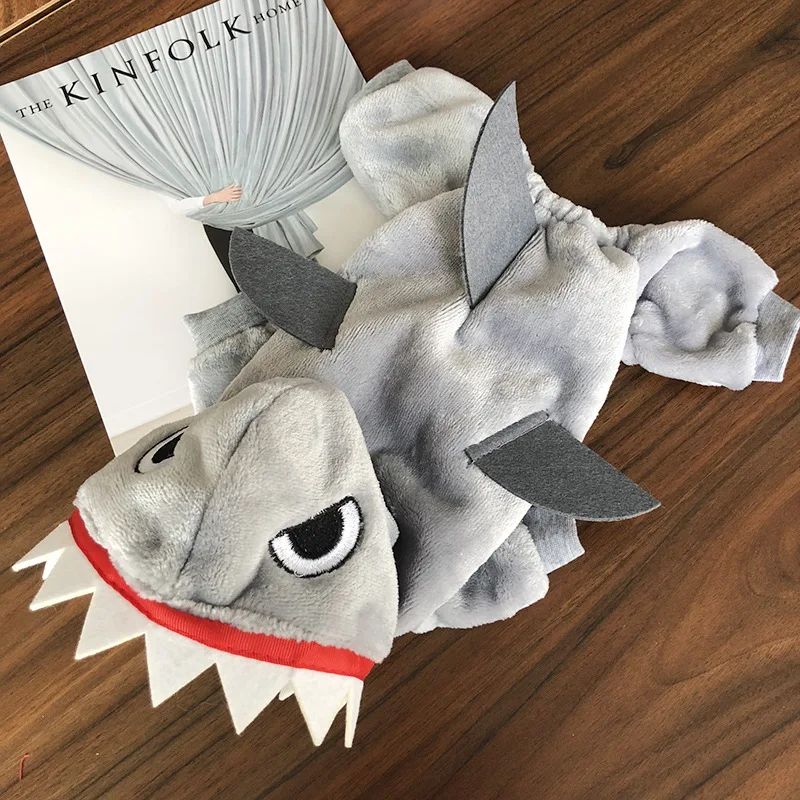 Shark Halloween Party Costume Outfits Winter Warm Fleece Dog Jacket Coat Pet Cat Puppy Hoodie Jumpsuit Funny Clothes For Bulldog
Shark Halloween Party Costume Outfits Winter Warm Fleece Dog Jacket Coat Pet Cat Puppy Hoodie Jumpsuit Funny Clothes For Bulldog