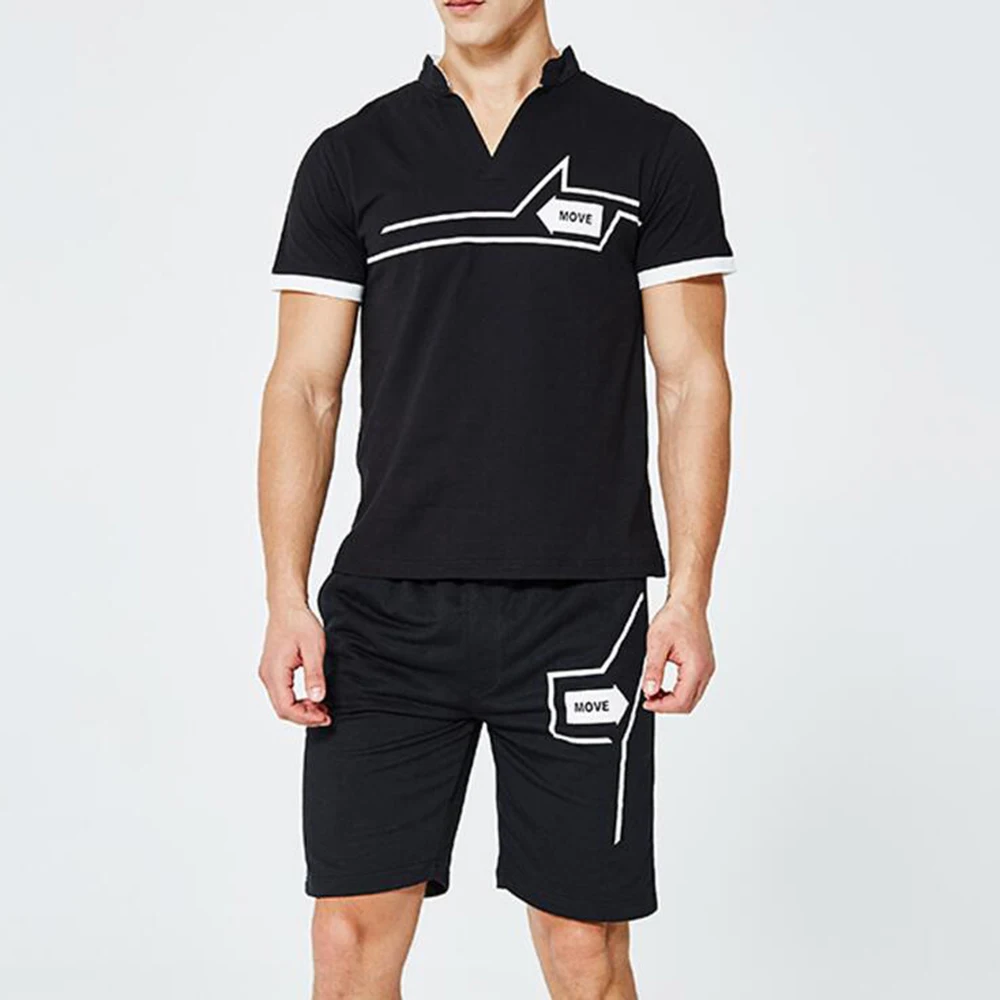 Sportsuits Set Men Fitness Suits Streetwear Summer 2PC Top Short Set Mens Stand Collar Fashion 2 Pieces T-shirt Shorts Tracksuit
Sportsuits Set Men Fitness Suits Streetwear Summer 2PC Top Short Set Mens Stand Collar Fashion 2 Pieces T-shirt Shorts Tracksuit