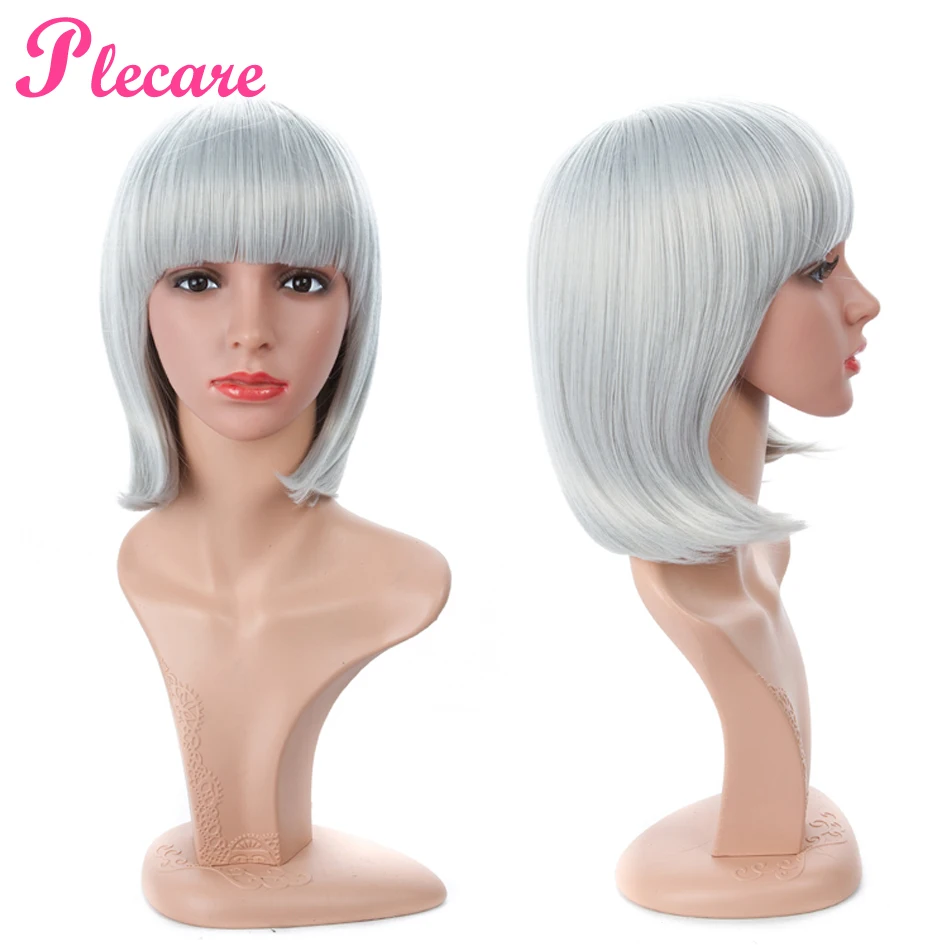 Plecare Straight BOBO Short Wig With Bangs Synthetic Hair Heat Resistant False Hair Cosplay Wigs For Women Free Shipping
Plecare Straight BOBO Short Wig With Bangs Synthetic Hair Heat Resistant False Hair Cosplay Wigs For Women Free Shipping