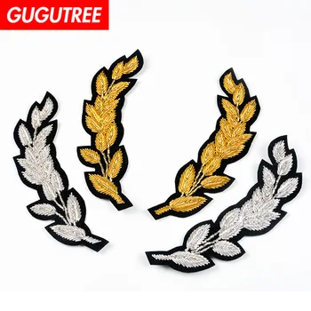 GUGUTREE India silk wings patches beaded leaf patches badges applique patches for clothing SK-85
GUGUTREE India silk wings patches beaded leaf patches badges applique patches for clothing SK-85