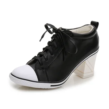 Autumn New Korean Genuine Leather Wild Women's Single Shoes High Heels Lacing Fashion Sneaker Personality Trend Student Shoes
Autumn New Korean Genuine Leather Wild Women's Single Shoes High Heels Lacing Fashion Sneaker Personality Trend Student Shoes