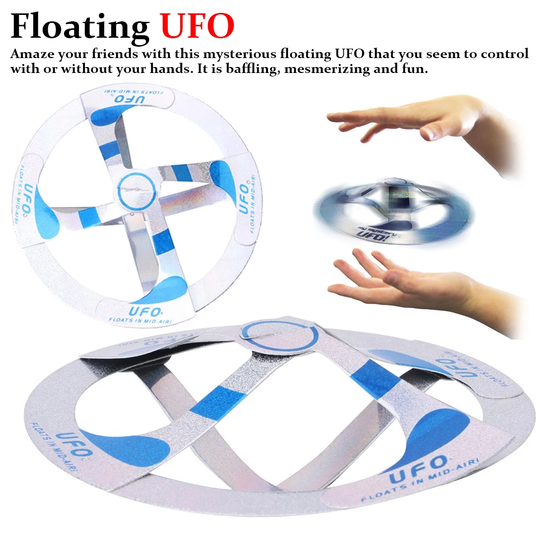 

Magic Prop Disk Saucer Magic Trick Show Cool Toy Magic UFO Suspended Flying Saucer UFO Floating Flying