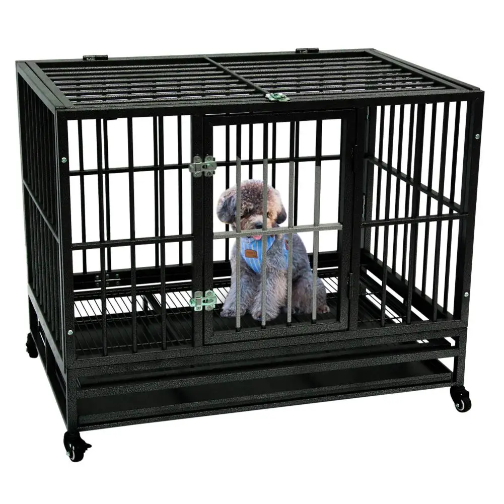 1 Pcs Black High Quality And Brand New 42" Heavy Duty Dog Cage Foldable Crate Kennel Metal Pet Playpen Portable With Tray
1 Pcs Black High Quality And Brand New 42" Heavy Duty Dog Cage Foldable Crate Kennel Metal Pet Playpen Portable With Tray
