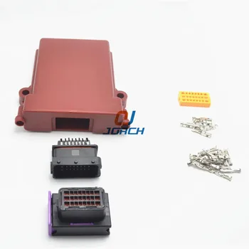 1 kit set 24 pin way automotive waterproof full plastic ecu enclosure box shell with matching male and female fci connectors
1 kit set 24 pin way automotive waterproof full plastic ecu enclosure box shell with matching male and female fci connectors
