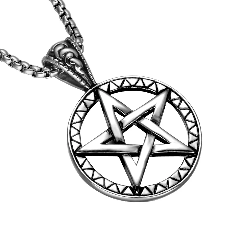 Hiphop/Rock Pentacle Five Point Star Moon Pentagram Charm Pendant Circle Men's Gents Dress Chain Necklace Jewelry
Hiphop/Rock Pentacle Five Point Star Moon Pentagram Charm Pendant Circle Men's Gents Dress Chain Necklace Jewelry