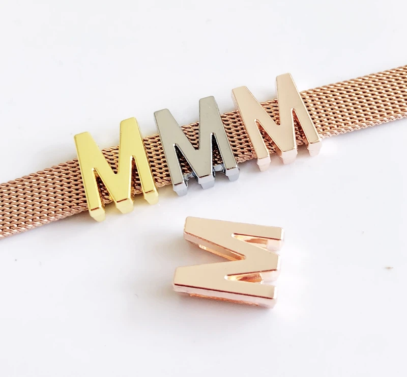 50 шт. DIY аксессуары буквы алфавита м слайды подвески подходящие для ошейника