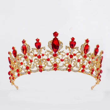 Red Rhinestone Crystal Crowns Bling Wedding Hair Headpiece Jewelry Accessories Blue Tiaras and Crowns
Red Rhinestone Crystal Crowns Bling Wedding Hair Headpiece Jewelry Accessories Blue Tiaras and Crowns