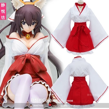 Japanese Anime Inu x Boku SS Cosplay Costume Shirakiin Riricho Atavistic Miko Priestess Kimono Clothes Adult Halloween Costumes
Japanese Anime Inu x Boku SS Cosplay Costume Shirakiin Riricho Atavistic Miko Priestess Kimono Clothes Adult Halloween Costumes