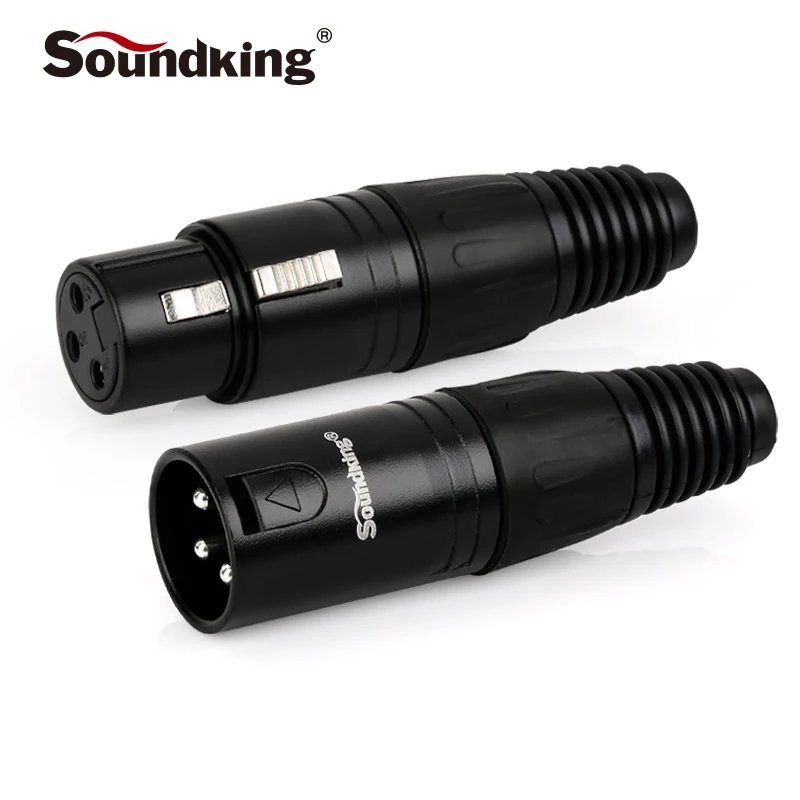 Soundking High Quality XLR Connector XLR Plug Male and Female Plug Used for Audio Cable Speaker Amplifier Mixer devices C11/C12
Soundking High Quality XLR Connector XLR Plug Male and Female Plug Used for Audio Cable Speaker Amplifier Mixer devices C11/C12