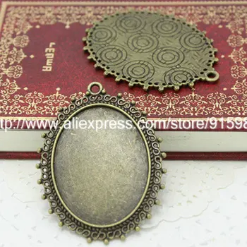 Sweet Bell 8pcs/lot Antique Bronze Metal Alloy Lace 30*40mm Oval Cabochon Pendant Settings Jewelry Blank Charms 6D1051
Sweet Bell 8pcs/lot Antique Bronze Metal Alloy Lace 30*40mm Oval Cabochon Pendant Settings Jewelry Blank Charms 6D1051