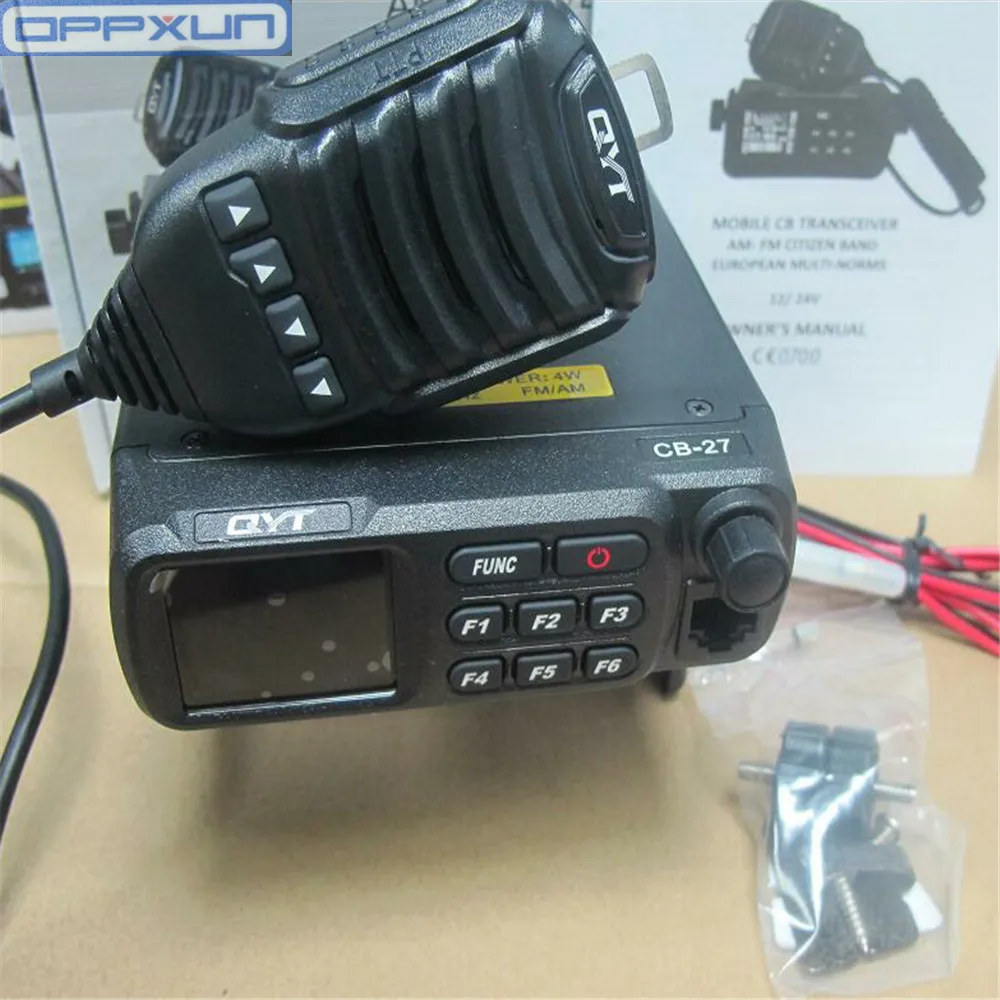 QYT CB 27 walkie talkie Shortwave radio station 26-27MHz AM/FM 12/24V 4Watts LCD display radios
QYT CB 27 walkie talkie Shortwave radio station 26-27MHz AM/FM 12/24V 4Watts LCD display radios