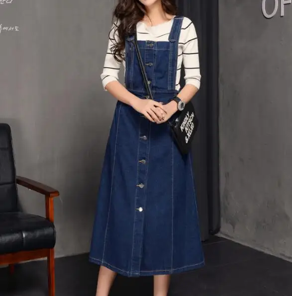 Women Denim Dress Jeans Sundress Sleeveless Single Breasted Pockets Casual Loose Suspender Dresses Plus Size 3XL AW627
Women Denim Dress Jeans Sundress Sleeveless Single Breasted Pockets Casual Loose Suspender Dresses Plus Size 3XL AW627