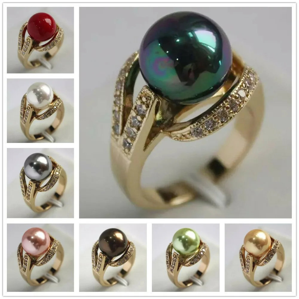 12mm South Sea shell pearl Bead stone Jewelry Ring Size 6 7 8 9 AAA Top Grade AAAAAAA Free shipping
12mm South Sea shell pearl Bead stone Jewelry Ring Size 6 7 8 9 AAA Top Grade AAAAAAA Free shipping
