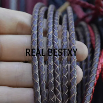 REAL BESTXY 5m/lot 4mm brown Braided Leather Cord Rope For DIY Bracelet Necklace Jewelry Craft Making Findings cords super fiber
REAL BESTXY 5m/lot 4mm brown Braided Leather Cord Rope For DIY Bracelet Necklace Jewelry Craft Making Findings cords super fiber