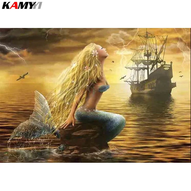 Full Square/Round Drill 5D DIY Diamond Painting Mermaid 3D Embroidery Cross Stitch Mosaic Decor HYY
Full Square/Round Drill 5D DIY Diamond Painting Mermaid 3D Embroidery Cross Stitch Mosaic Decor HYY