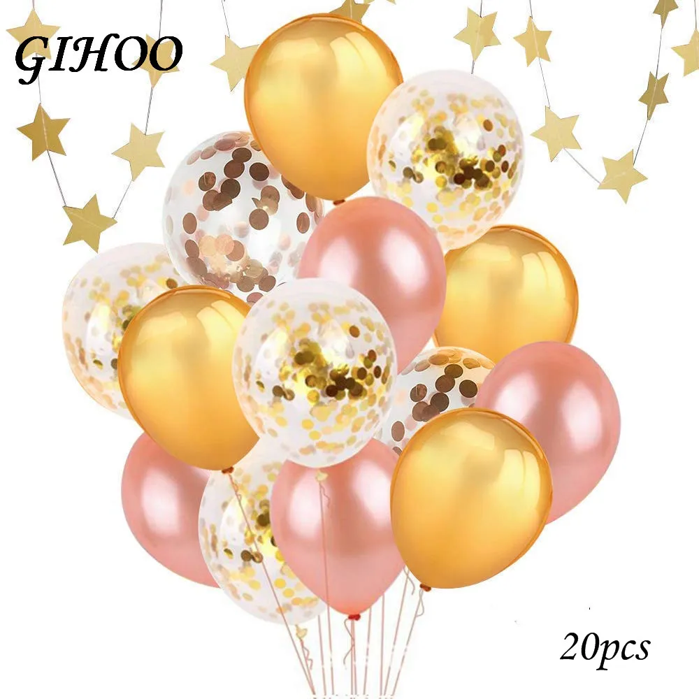 20pcs 12inch Gold Rose Gold Confetti Latex Party Balloon Party Wedding Birthday Decoration Proposal Free Star Hanging Decoration
20pcs 12inch Gold Rose Gold Confetti Latex Party Balloon Party Wedding Birthday Decoration Proposal Free Star Hanging Decoration