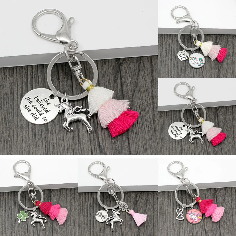 Unicorn Keychain Mermaid Pendant Keyring Key Holder Ocean Waves Keychains Best Friend Gift Bag Pendant Jewelry
Unicorn Keychain Mermaid Pendant Keyring Key Holder Ocean Waves Keychains Best Friend Gift Bag Pendant Jewelry