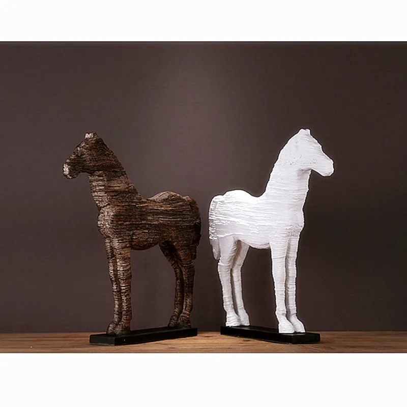 Imitation Wood-Grain Horse Statue Simulation Animal Colophony Crafts Home Office Villa Hotel Decoration Purely Manual, Art L2824
Imitation Wood-Grain Horse Statue Simulation Animal Colophony Crafts Home Office Villa Hotel Decoration Purely Manual, Art L2824