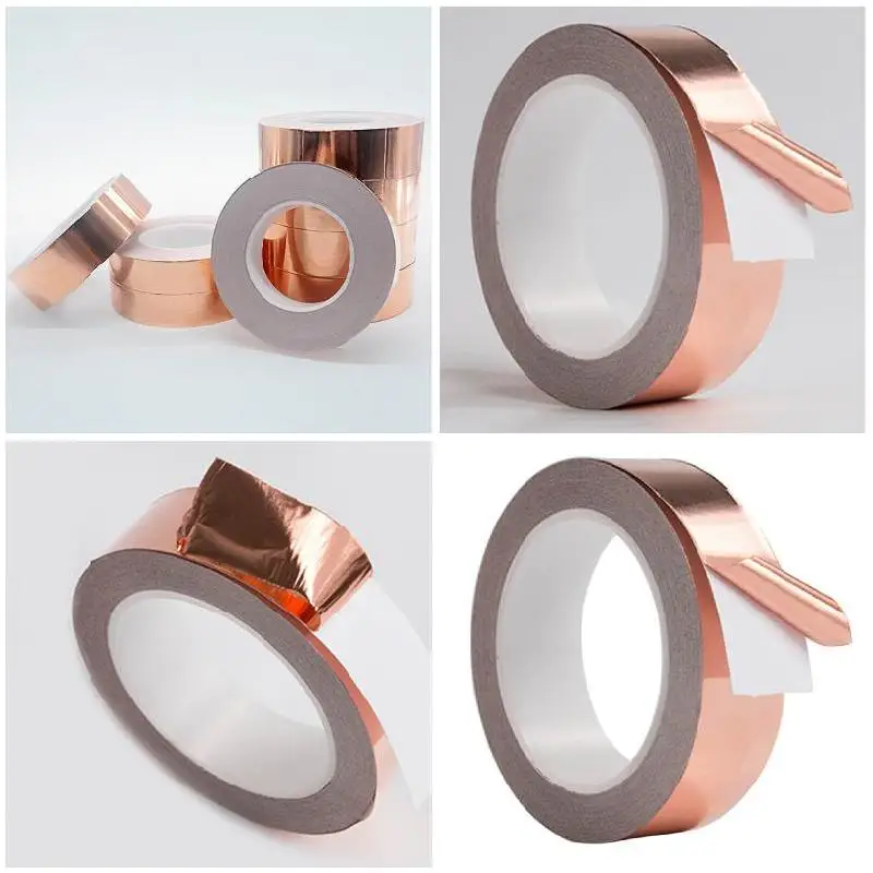 High 30mm*4m Conductive Slug Tapes With Single Adhesive Copper Foil Tape EMI Repellent Shield Strip For Guitar LG66
High 30mm*4m Conductive Slug Tapes With Single Adhesive Copper Foil Tape EMI Repellent Shield Strip For Guitar LG66