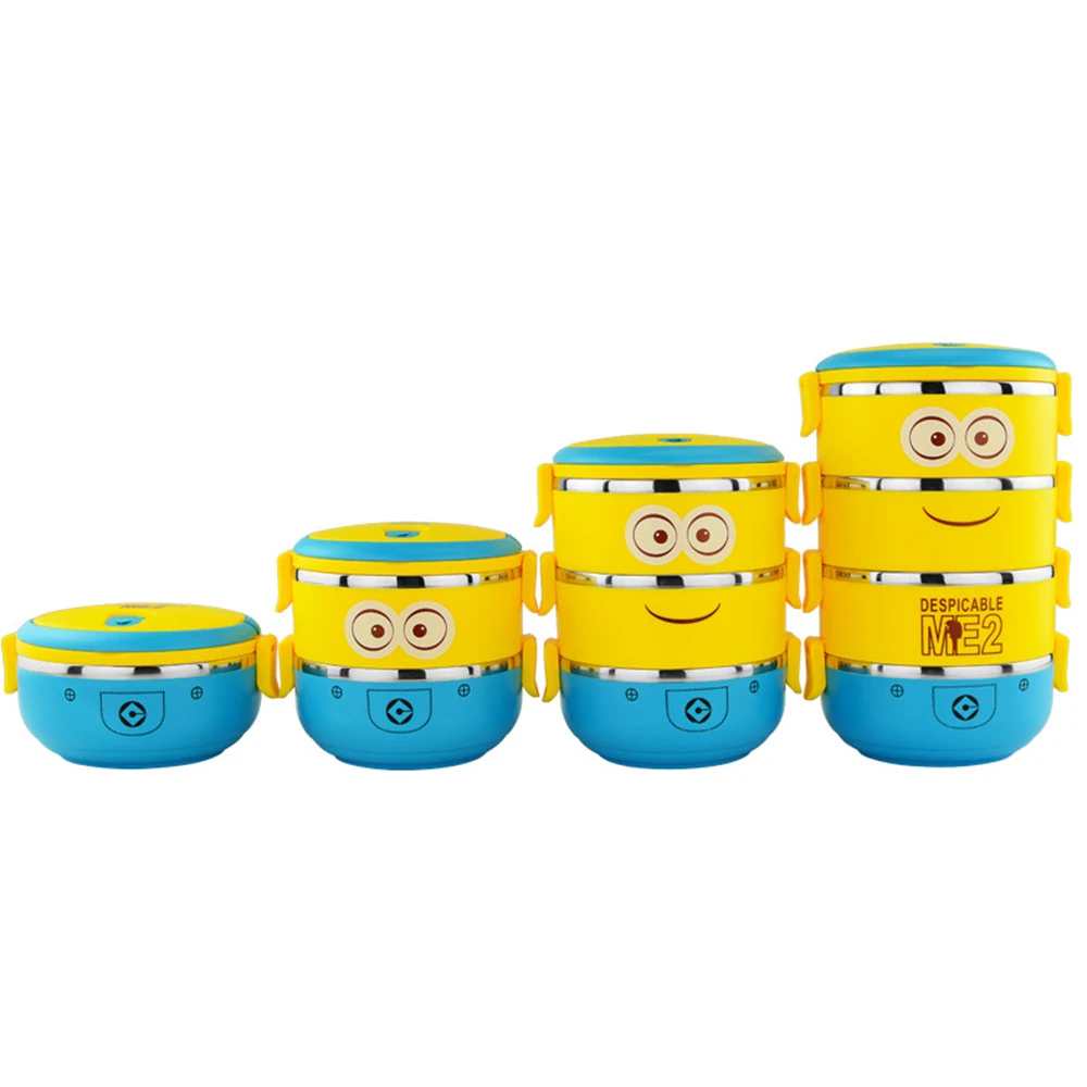 Minion Cartoon Lunchbox 304 Stainless Steel portable Bento Lunchbox Food Fruit Tableware for Children Meal Prep Cuisine Camping
Minion Cartoon Lunchbox 304 Stainless Steel portable Bento Lunchbox Food Fruit Tableware for Children Meal Prep Cuisine Camping