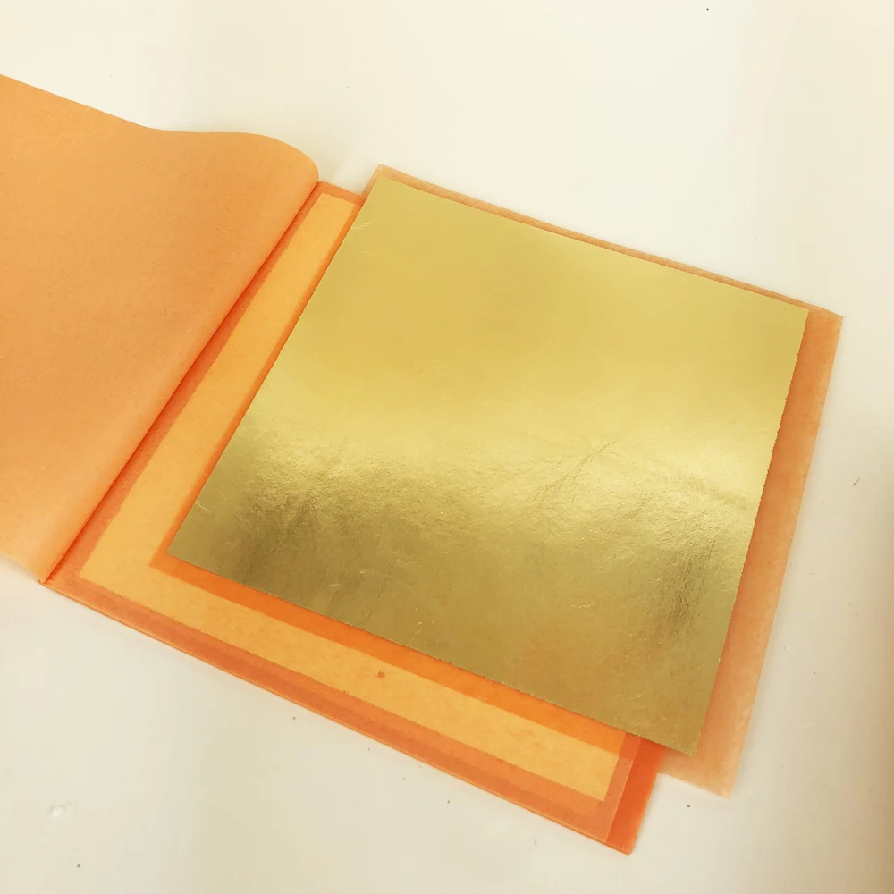 High Quality Imitation Gold Silver Copper Transfer Foil 14 x 14 cm 25 pcs per booklet Foil Paper for Gilding DIY Craf Decoration
High Quality Imitation Gold Silver Copper Transfer Foil 14 x 14 cm 25 pcs per booklet Foil Paper for Gilding DIY Craf Decoration