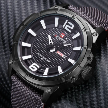 Watches Men NAVIFORCE Luxury Brand Military Sport Quartz Watches Fashion Casual Auto Date Week 3ATM Nylon Waterproof Wrist watch
Watches Men NAVIFORCE Luxury Brand Military Sport Quartz Watches Fashion Casual Auto Date Week 3ATM Nylon Waterproof Wrist watch