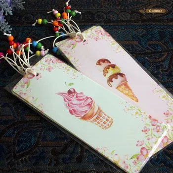 1pcs to string beads bookmarks Cute ice cream wholesale ice cream paper bookmarks 5 sheets / set
1pcs to string beads bookmarks Cute ice cream wholesale ice cream paper bookmarks 5 sheets / set