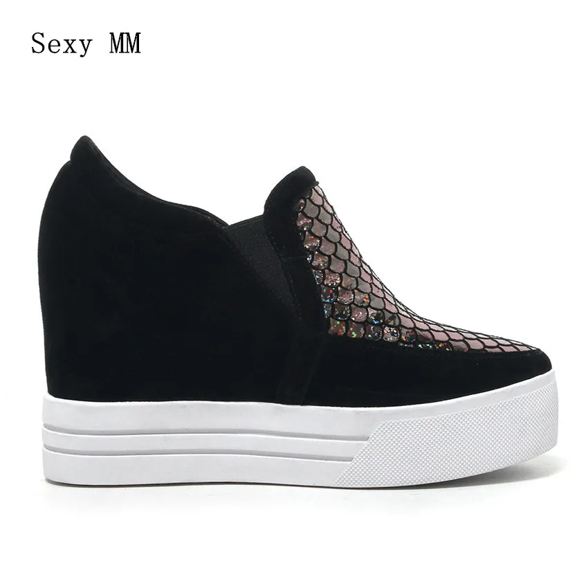 Genuine Leather Wedges Slip On Shoes Women Flats Loafers Wedge Casual Height Increasing Flat Walking Shoes Plus Size 34-40
Genuine Leather Wedges Slip On Shoes Women Flats Loafers Wedge Casual Height Increasing Flat Walking Shoes Plus Size 34-40