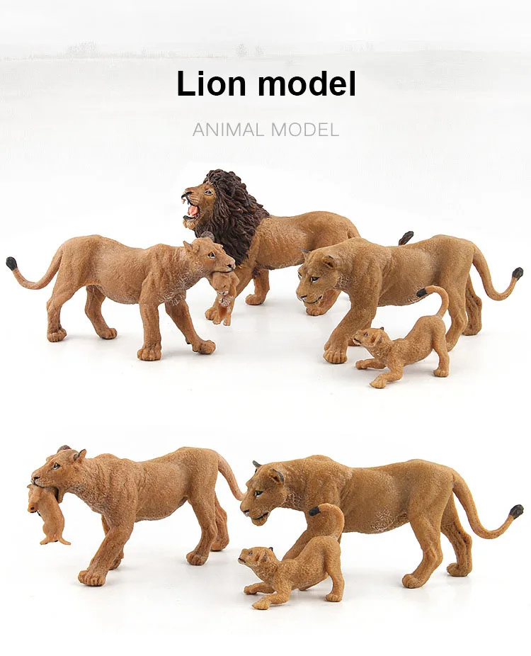 plastic lion figurines