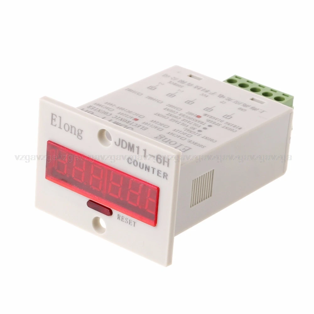 6-Digits Display Electronic Counter JDM11-6H 0-999999 Counting power off memory Timers JUN16 dropship
6-Digits Display Electronic Counter JDM11-6H 0-999999 Counting power off memory Timers JUN16 dropship