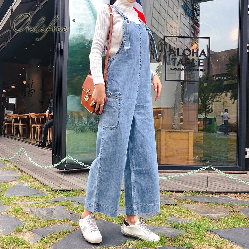 Ordifree 2019 Summer Women Denim Jumpsuit Rompers Wide Leg Pants Overalls Blue Casual Female Jeans Jumpsuit
Ordifree 2019 Summer Women Denim Jumpsuit Rompers Wide Leg Pants Overalls Blue Casual Female Jeans Jumpsuit