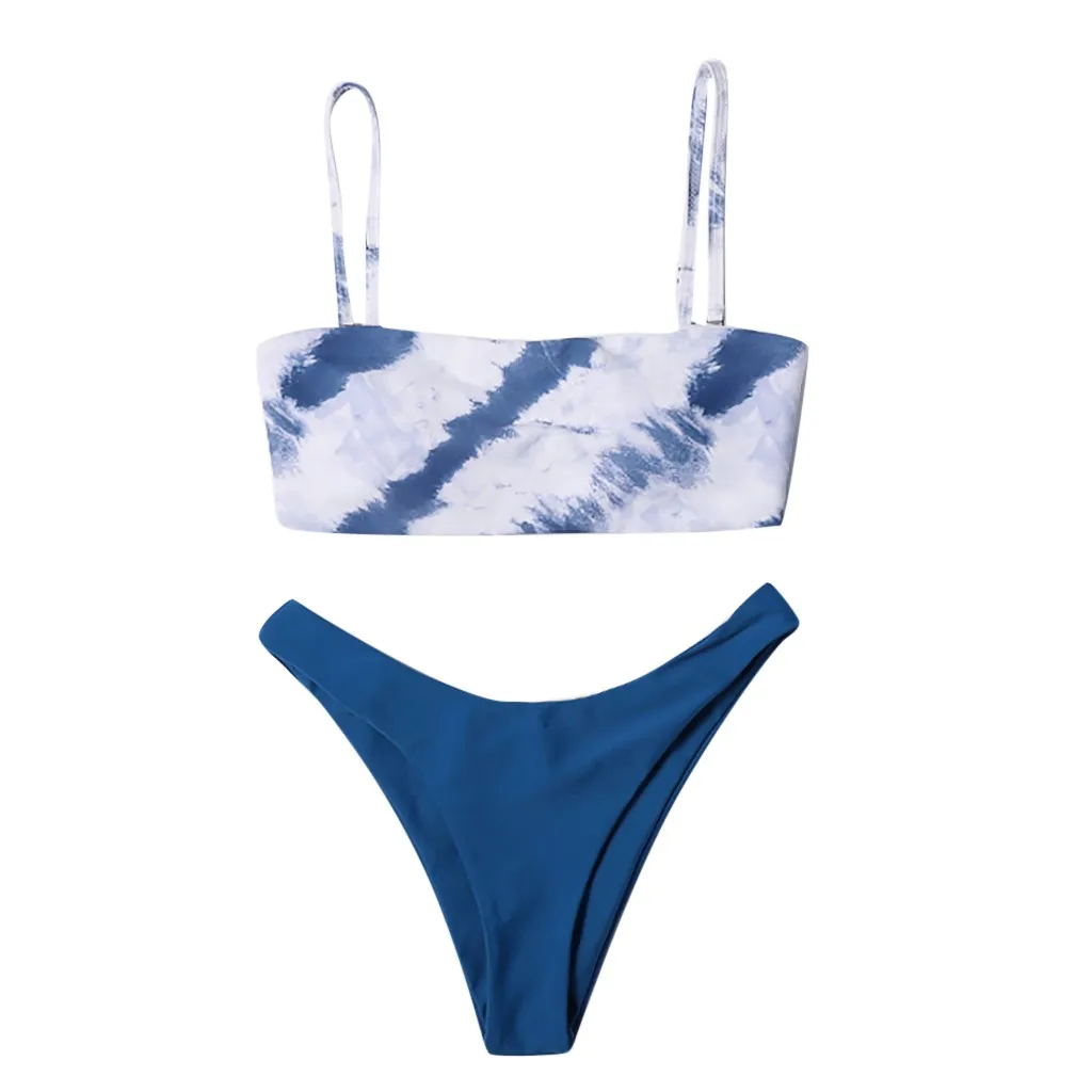 Print Fashion Split Women's Tube Top Split Swimsuit Stitching Swimsuit Swimsuit Bikini Holiday Stroje Kpielowe
Print Fashion Split Women's Tube Top Split Swimsuit Stitching Swimsuit Swimsuit Bikini Holiday Stroje Kpielowe